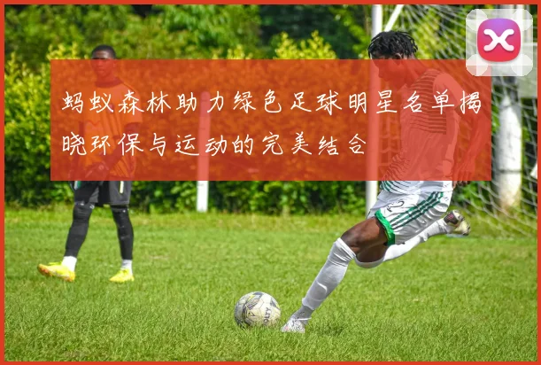 蚂蚁森林助力绿色足球明星名单揭晓环保与运动的完美结合